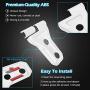 LAIKOU 8PCs Door Hinge Cover Decor Trim Exterior Protection Accessories Fit for 2018-2021 Jeep Wrangler JL JLU & Gladiator JT (White)