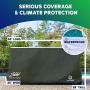 YardStash Heavy Duty Waterproof Deck Box Cover Protects from Outdoor Rain Wind and Snow. Extends Lifetime of Storage Box with UV Protected Rip-Stop 210D Heat Shield 600D Polyester