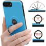 DESOF iPhone 8 Plus Case, iPhone 7 Plus Case with Ring Holder Kickstand, 360°Adjustable Ring Grip Stand Work with Magnetic Car Mount Anti-Fingerprint Slim Cover for Apple iPhone 8P 5.5 inch - Blue