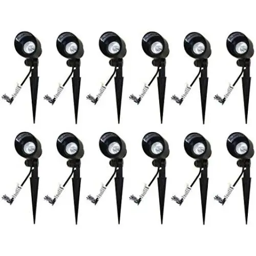12 Pack Malibu 8301-9604-12 Floodlights Uplight Landscape Pathway Flood Light w/ 20 Watt Bi-Pin Black BY MALIBU DISTRIBUTION 12 Pack Malibu 8301-9604-12 Floodlights Uplight Landscape Pathway Flood Light w/ 20 Watt Bi-Pin Black BY MALIBU DISTRIBUTION