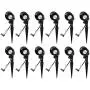 12 Pack Malibu 8301-9604-12 Floodlights Uplight Landscape Pathway Flood Light w/ 20 Watt Bi-Pin Black BY MALIBU DISTRIBUTION 12 Pack Malibu 8301-9604-12 Floodlights Uplight Landscape Pathway Flood Light w/ 20 Watt Bi-Pin Black BY MALIBU DISTRIBUTION