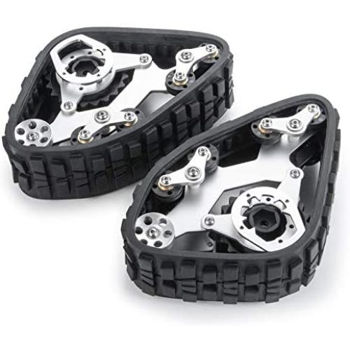 Snow Tires Track Wheel Tyre 4PCS Metal for 1/10 Axial SCX10 RC Truck Car Crawler