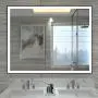 HAUSCHEN 32x40 inch Black Framed LED Lighted Bathroom Wall Mounted Mirror with High Lumen+CRI 95 Adjustable Color Temperature+Anti-Fog Separately+Dimmer Function+IP44 Waterproof+Vertical & Horizontal HAUSCHEN 32x40 inch Black Framed LED Lighted Bathroom Wall Mounted Mirror with High Lumen+CRI 95 Adjustable Color Temperature+Anti-Fog Separately+Dimmer Function+IP44 Waterproof+Vertical & Horizontal