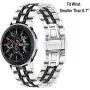 for Samsung Galaxy Watch 46mm / Galaxy Watch 3 45mm / Gear S3 Bands, TRUMiRR 22mm Solid Quick Release Watch Band Stainless Steel Metal Butterfly Buckle Strap for Garmin Vivoactive 4 45mm, Fossil Mens Gen 4 Explorist HR