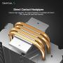 DEEPCOOL GAMMAXX GT A-RGB, CPU Air Cooler, SYNC A-RGB Fan and Black Top Cover, Cable or Motherboard Control Supported, 4 Heatpipes, 120mm A-RGB Fan, Universal Socket Solution