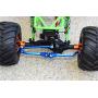 Axial SMT10 Grave Digger (AX90055) & MAX-D (AX90057) Upgrade Parts Aluminum Adjustable Steering Link - 2Pcs Set Red