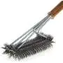 Grill Brush – Cleans All Angles, Extended, Large Wooden Handle and Stainless Steel Bristles – No Scratch Cleaning for Any Barbecue or Grill: Char Broil & Ceramic – BBQ - Aid
