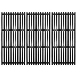 Hongso 18 1/4 x 24 3/4 Inch Porcelain Cast Iron Cooking Grill Grates for Charbroil 463241314, 463241313, 463247109, 466241313, 466241314, 466242014, 466242314, Tru-Infrared 3 Burner Grills, PCB007