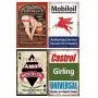 12 Pieces Gas and Oil Tin Signs, Retro Vintage Metal Sign for Home Man Cave Garage, 8x12 Inch/20x30cm