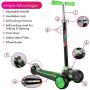 MOBIUS Toys Scooter for Kids, Maxi Foldable Kick Scooter Deluxe, Handlebars adjustability from Age 5-12, Surface-Safety Balance Technology, 2'' Width x 3 Wheels