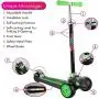 MOBIUS Toys Scooter for Kids, Maxi Foldable Kick Scooter Deluxe, Handlebars adjustability from Age 5-12, Surface-Safety Balance Technology, 2'' Width x 3 Wheels