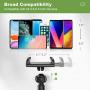 Gooseneck Cell Phone Holder, Universal 360 Flexible Phone Stand Lazy Bracket Mount Long Arms Clamp for Phone 11 Pro Xs Max XR X 8 7 6 6s Plus and Other 3.5~6.5 Device (Black)