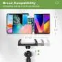 Gooseneck Cell Phone Holder, Universal 360 Flexible Phone Stand Lazy Bracket Mount Long Arms Clamp for Phone 11 Pro Xs Max XR X 8 7 6 6s Plus and Other 3.5~6.5 Device (Black)