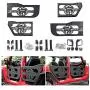 JROAD Compatible with Tubular Doors Jeep Wrangler 07-18 JK JKU Rubicon Sahara Sport 4-Door W/Side View Mirrors Soldier LOGO JROAD Compatible with Tubular Doors Jeep Wrangler 07-18 JK JKU Rubicon Sahara Sport 4-Door W/Side View Mirrors Soldier LOGO