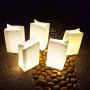 lightsfever-50pcs Luminaries with Lights luminaria Light up LED Luminary Bags White Paper Bags for Diwali Decorations, Wedding Decor(Warm White) lightsfever-50pcs Luminaries with Lights luminaria Light up LED Luminary Bags White Paper Bags for Diwali Decorations, Wedding Decor(Warm White)