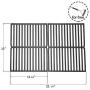N / A (2 Pack) 7522 15'' Cast Iron Gas Grill Cooking Grates Replacement for Weber Genesis Silver A, Spirit 500, Spirit E-210, Spirit S-210,Weber Models 2241298,2271411