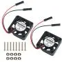 MakerFocus 2pcs Raspberry Pi Fan 30x 30mm DC Brushless Cooling Fan Heatsink Cooler Radiator One-to-Two Interface 3.3V 5V for Raspberry Pi 4 Pi 3 3B+ and Pi Zero/Zero W or Other Robot Project MakerFocus 2pcs Raspberry Pi Fan 30x 30mm DC Brushless Cooling Fan Heatsink Cooler Radiator One-to-Two Interface 3.3V 5V for Raspberry Pi 4 Pi 3 3B+ and Pi Zero/Zero W or Other Robot Project