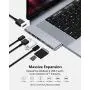 Purgo USB C Hub Adapter for MacBook Pro M1 2020 and MacBook Air M1 2020, with HDMI, 100W PD, TB 3, 2 USB 3.0 and SD/Micro Card Readers – Space Grey (PG-TC401) Purgo USB C Hub Adapter for MacBook Pro M1 2020 and MacBook Air M1 2020, with HDMI, 100W PD, TB 3, 2 USB 3.0 and SD/Micro Card Readers – Space Grey (PG-TC401)