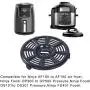 Air Fryer Replacement Crisper Plate For Ninja AF100 to AF150 Air Fryer and Ninja Foodi OP300 to OP500 Pressure,Grill Pan for Ninja FD401 Foodi Crisper Plate,Air fryer Accessories,Non-Stick Fry Pan,Dishwasher Safe