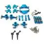 Ctzrzyt Metal Full Set Upgrade Parts Shock Absorber for Wltoys 1/28 K969 K979 K989 K999 P929 P939 Rc Car Parts,Blue