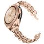 TOTOUTHS Compatible with Samsung Galaxy 42mm/Galaxy Watch 3 41mm Bands Women Bracelet Replacement for Galaxy Active 2 40mm 44mm/Gear S2 Classic/Gear Sport Metal Strap Wristband 20mm Pins (Rose Gold)