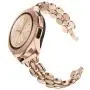TOTOUTHS Compatible with Samsung Galaxy 42mm/Galaxy Watch 3 41mm Bands Women Bracelet Replacement for Galaxy Active 2 40mm 44mm/Gear S2 Classic/Gear Sport Metal Strap Wristband 20mm Pins (Rose Gold)