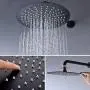 Artbath Black Shower System,Shower Faucet Set with 12 inch Rain Shower Head and Handheld Shower Wall Mounted Shower Set Black (Contain Shower Faucet Rough-In Mixer Valve) Artbath Black Shower System,Shower Faucet Set with 12 inch Rain Shower Head and Handheld Shower Wall Mounted Shower Set Black (Contain Shower Faucet Rough-In Mixer Valve)