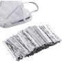 200PCS Metal Nose Bridge Strips with Adhesive Backing for Face Mask, Mr Rex 90MM Flat Aluminum Nose Wire Bendable Nose Piece for Mask Sewing Handmade DIY Crafting (200)