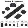 Felt Furniture Pads -182 Pcs Furniture Pads Self Adhesive, Cuttable Felt Chair Pads, Anti Scratch Floor Protectors for Furniture Feet Chair Legs, Furniture Felt Pads for Hardwoods Floors, Black Felt Furniture Pads -182 Pcs Furniture Pads Self Adhesive, Cuttable Felt Chair Pads, Anti Scratch Floor Protectors for Furniture Feet Chair Legs, Furniture Felt Pads for Hardwoods Floors, Black