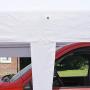 Peaktop Outdoor 10 x 20 ft Upgraded Heavy Duty Carport Car Canopy with Removable Sidewalls, Portable Garage Tent Boat Shelter with Reinforced Triangular Beams and 4 Weight Bags,White