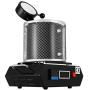 Happybuy 3KG Gold Melting Furnace 2102°F Digital Melting Furnace Machine Heating Capacity 2100W Casting Refining Precious Metals Gold Silver Tin Aluminum
