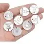 30 Pieces Inspirational Words Charms Round Message Pendants Alloy Beads for Jewelry Making,20mm 30 Pieces Inspirational Words Charms Round Message Pendants Alloy Beads for Jewelry Making,20mm