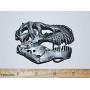 Dinosaur Skull Metal Belt Buckle T-Rex Tyrannosaurus for Fossil Lover!! #417 4o