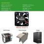 FZVAN Fan 5010 50mm 12V 2Packs 50X50X10mm DC Radiator Axia Fan High Speec for CPU Heatsink 3D Printer