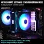 Pccooler 120mm Case Fan Dawn Series, 3M120HALO LED RGB Silent Fans - Advanced Lighting Customizations with 7 Colors&10 Lighting Modes - PWM High Performance Cooling Fan for PC Case Computer Fan Pccooler 120mm Case Fan Dawn Series, 3M120HALO LED RGB Silent Fans - Advanced Lighting Customizations with 7 Colors&10 Lighting Modes - PWM High Performance Cooling Fan for PC Case Computer Fan