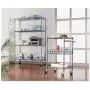 Alera Complete Wire Shelving Unit w/Caster, 48'' x 18'' x 72'', Black Anthracite Alera Complete Wire Shelving Unit w/Caster, 48'' x 18'' x 72'', Black Anthracite