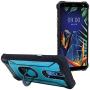 Eaglecell - for LG K40, Harmony 3, Xpression Plus 2 (2019) LM-X420, LG Solo LTE L423DL - Aluminum Metal Hybrid Phone Case with Stand - ZY0 Blue
