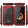 Mitywah Waterproof Case Compatible with iPhone X/XS, [Full Body Protective] Cover Built-in [Shield Screen Protection] [Shockproof] [Military Grade Defender] [Metal] [Heavy Duty ] Shell Outdoor,Red