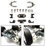 lahomia RC Metal Alloy Arm Steering Knuckles Hub Carrier Kit for WPL D12 1:12 RC Model Car Crawler Buggy Parts - Titanium