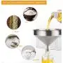 Pauplian Stainless Steel Funnels for Kitchen, Food Grade Kitchen Metal Funnel for Liquid, Spice, Powder, Oils, 4/5/6Inch Cooking Funnels Set of 3 with 4pcs Strainer Filter & 4pcs Cleaning Brush(11in1) Pauplian Stainless Steel Funnels for Kitchen, Food Grade Kitchen Metal Funnel for Liquid, Spice, Powder, Oils, 4/5/6Inch Cooking Funnels Set of 3 with 4pcs Strainer Filter & 4pcs Cleaning Brush(11in1)