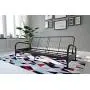 DHP Vermont Metal Futon Frame, Classic Design, Full Sized - Black