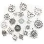40pcs Jewelry Making Charms Antique Silver The Seed of Life Lotus Flower of Life Metal Charms Pendants DIY for Necklace Bracelet Jewelry Making and Crafting SM144 40pcs Jewelry Making Charms Antique Silver The Seed of Life Lotus Flower of Life Metal Charms Pendants DIY for Necklace Bracelet Jewelry Making and Crafting SM144