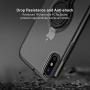 DESOF iPhone X Case, iPhone 10 Case with Ring Holder Kickstand, 360°Adjustable Ring Grip Stand Work with Magnetic Car Mount Anti-Fingerprint Slim Cover for Apple iPhone X (2017) 5.8 inch - Clear