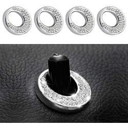 Car Interior Bling Accessories fit for Mercedes Benz Car Bling Accessories A B E Class ML GLA CLA GLK Car Door Lock Pull Rod Bolt 3D Rhinstone Decals Cover 4Pcs/Set