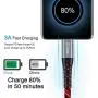 USB C to USB C 6FT Cable, iCrius 60W 3A Light Up Led Fast Charger Cord Compatible with Samsung Galaxy S20+ Ultra/Note 10+, MacBook Air/Pro 13, iPad Pro 2020, Google Pixel 2/3/4 XL, and More (red) USB C to USB C 6FT Cable, iCrius 60W 3A Light Up Led Fast Charger Cord Compatible with Samsung Galaxy S20+ Ultra/Note 10+, MacBook Air/Pro 13, iPad Pro 2020, Google Pixel 2/3/4 XL, and More (red)