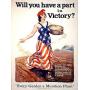 16x12- Will You Have A Part in Victory?,Tin Sign Vintage Funny Creature Iron Painting Metal Plate Novelty