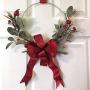 HOHIYA 19 Inch Metal Floral Hoop Wreath 4pcs Large Gold Craft Macrame Ring for Christmas Wedding Wall Hanging 4mm Wire