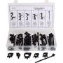 ANTS PART 54 Pcs Car Wire Harness Routing Clip Wiring Harness Wire Loom Routing Clips Assortment Replacement Parts for Honda GM Mazda