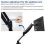 FLEXIMOUNTS Desk Monitor Mount,Full Motion Single LCD Arm for 10-27 inches Flat Screen FLEXIMOUNTS Desk Monitor Mount,Full Motion Single LCD Arm for 10-27 inches Flat Screen