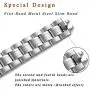 STIROLL Thin Replacement Band Compatible for Apple Watch 38mm 40mm 42mm 44mm, Stainless Steel Metal Wristband Women Men for iWatch SE Series 6/5/4/3/2/1 (Silver, 38mm/40mm) STIROLL Thin Replacement Band Compatible for Apple Watch 38mm 40mm 42mm 44mm, Stainless Steel Metal Wristband Women Men for iWatch SE Series 6/5/4/3/2/1 (Silver, 38mm/40mm)